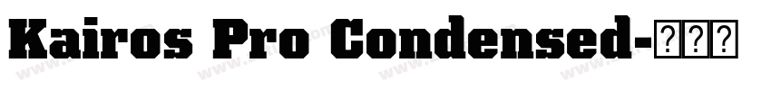 Kairos Pro Condensed字体转换 Kairos Pro Condensed字体转换